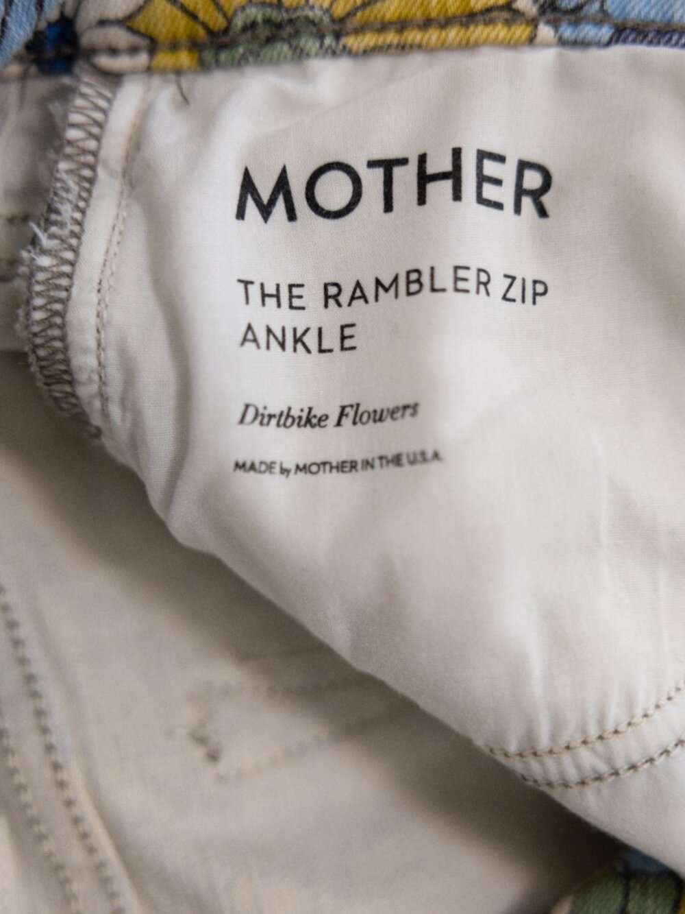 MOTHER SUPERIOR The Rambler Zip Ankle in Dirtbike Flowers Size 28 (fits like 27) - Picture 8 of 10